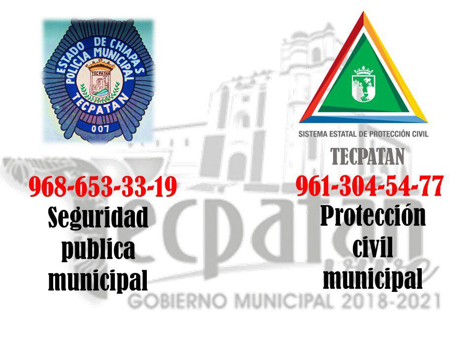Seguridad Pública Municipal y Protección Civil Municipal, abren sus líneas telefónicas.